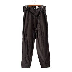 Hollister Ultra High-Rise‎ Jogger Cotton Blend Paper Bag Belted Waist Gray XS